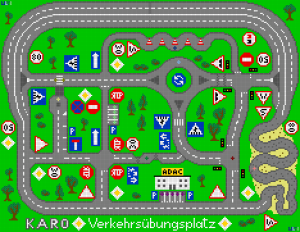 Karte „Verkehrsübungsplatz“