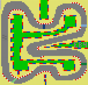 Karte „Flower Cup - Mario Circuit 3“